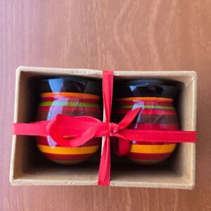Hand Painted Salt & Pepper Shakers | Made in India | Boxed Gift Set